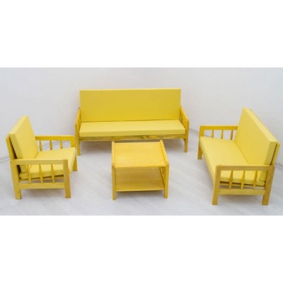 Doğal Ahşapla Çocukların Konforlu Dünyası: Ahşap Oturma Grubu