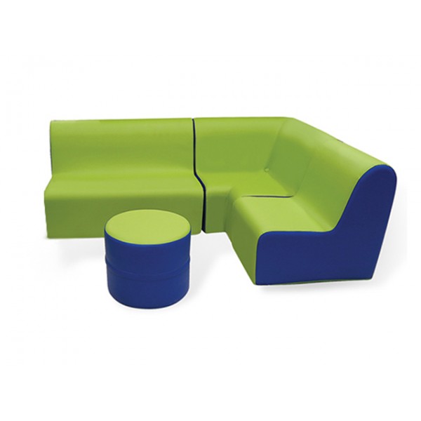 Köşeli Sünger Oturma Grubu (4'lü)