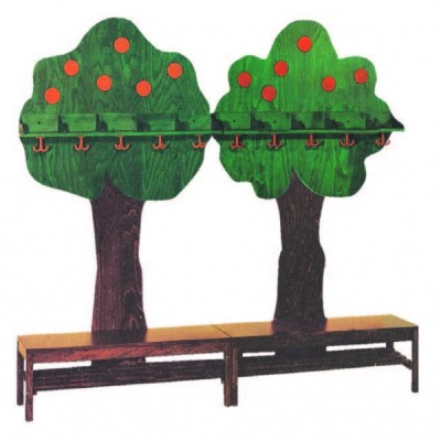 Ağaç Portmanto 150x35x160 Cm