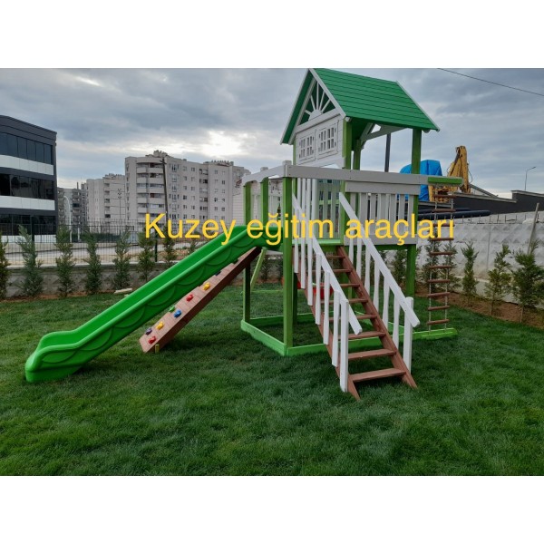 Dış Mekan Ahşap Oyun Parkı Modeli