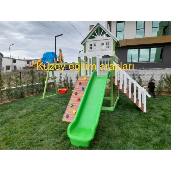 Dış Mekan Ahşap Oyun Parkı Modeli