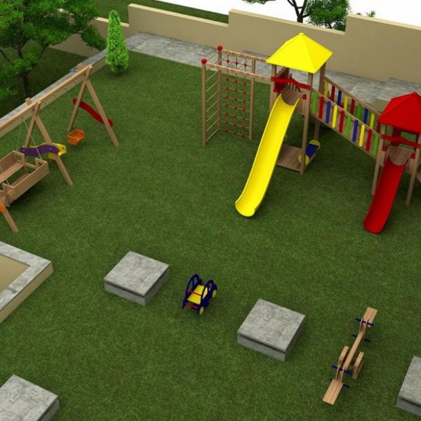 Anaokulu Dış Mekan Oyun Parkı Seti