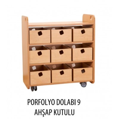 Montessori Portfolyo Dolabı