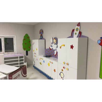 Eğlenceli Uzay Temalı Dolap Seti