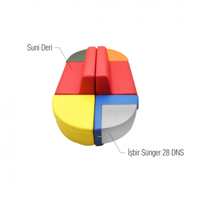 6 Parça Oturma Grubu - Konforlu ve Eğlenceli Çocuklar İçin