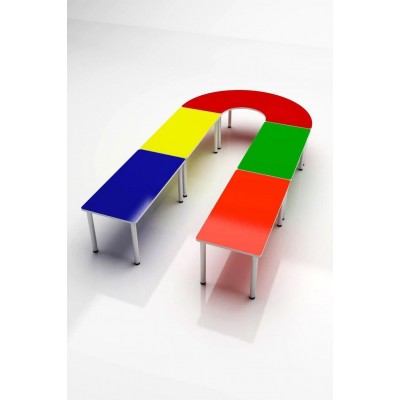 5 Parçalı U Masa Takımı - Anaokulu İçin Sağlıklı ve Dayanıklı Tasarım