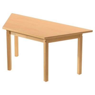 Ahşap Ayaklı Tarapez Masa - Sağlam ve Dayanıklı