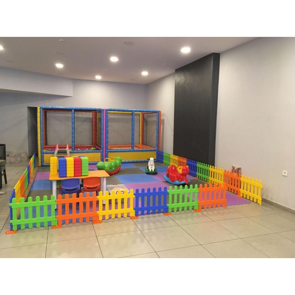 Çocuk Oyun Parkı seti 30 m3 Top Havuzu Trambolinli